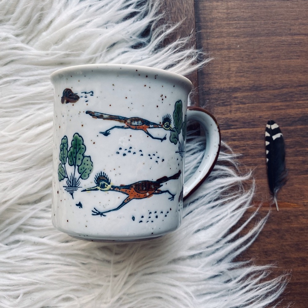 Vintage roadrunner coffee mug